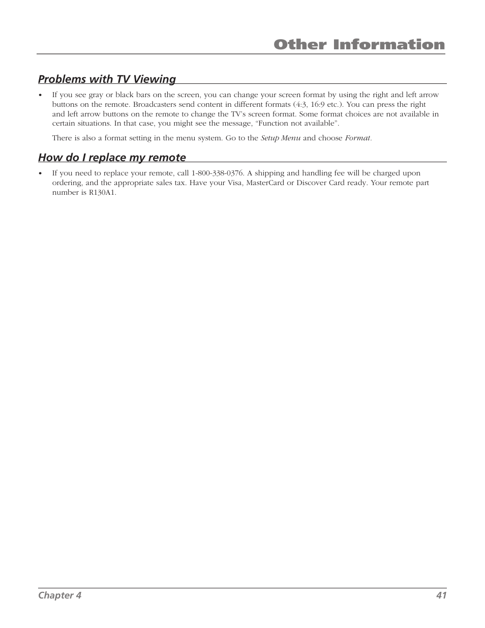 Other information | RCA 32V524T User Manual | Page 43 / 48