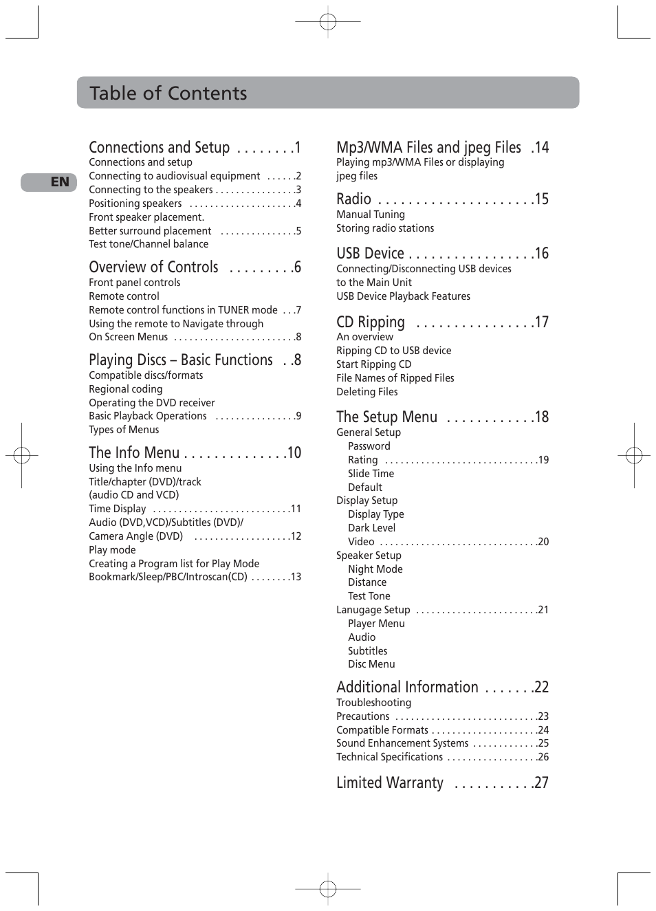 RCA RTD217 User Manual | Page 4 / 33