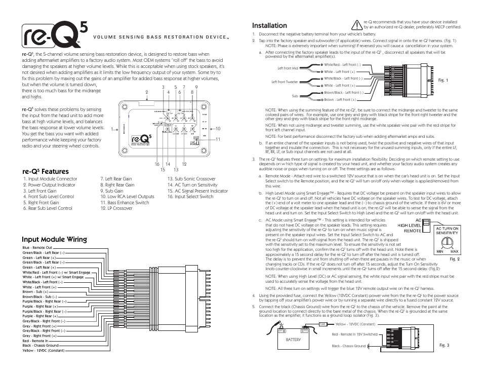 RCA re-Q5 User Manual | 2 pages