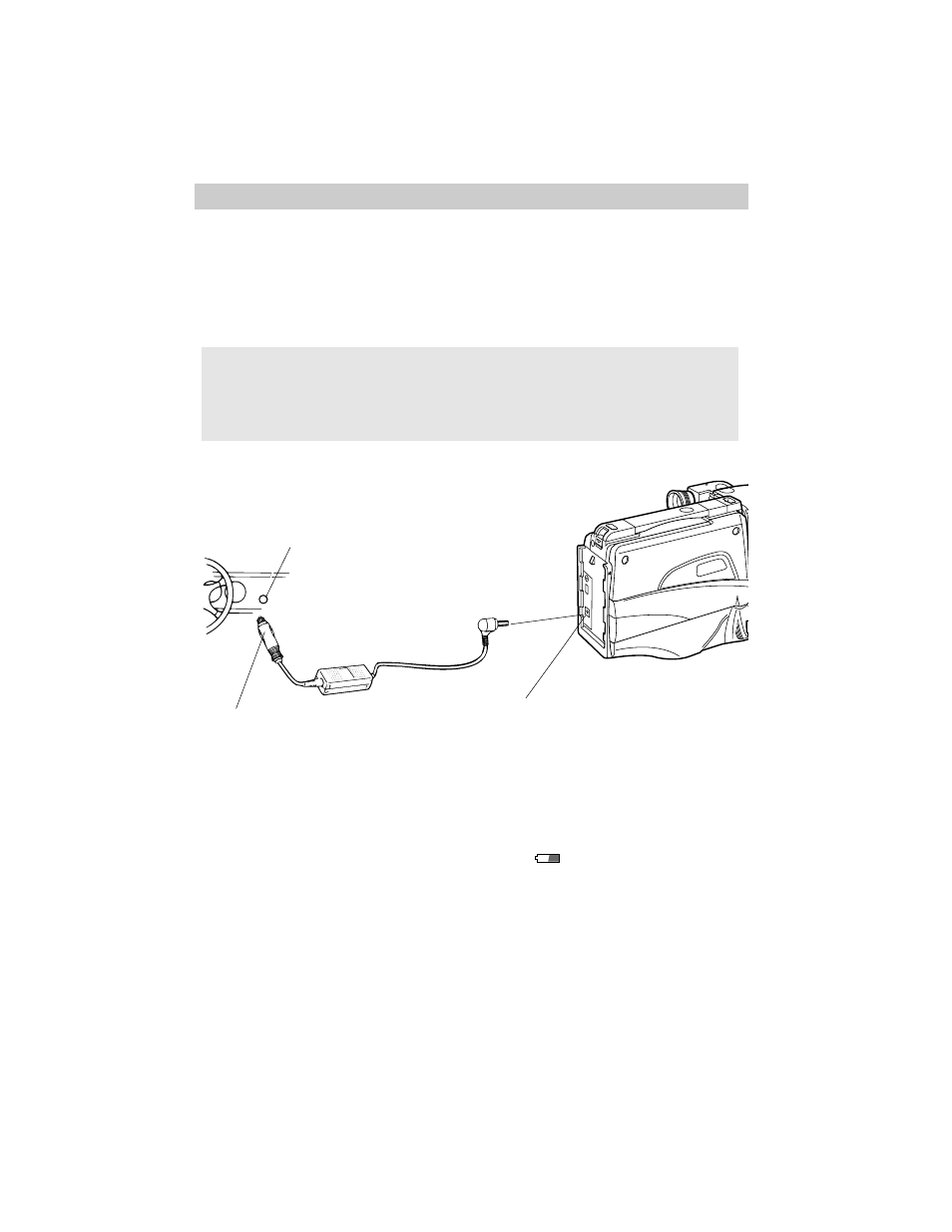 Using the optional thomson car cord adapter, Powering the camcorder | RCA CC417 User Manual | Page 17 / 64