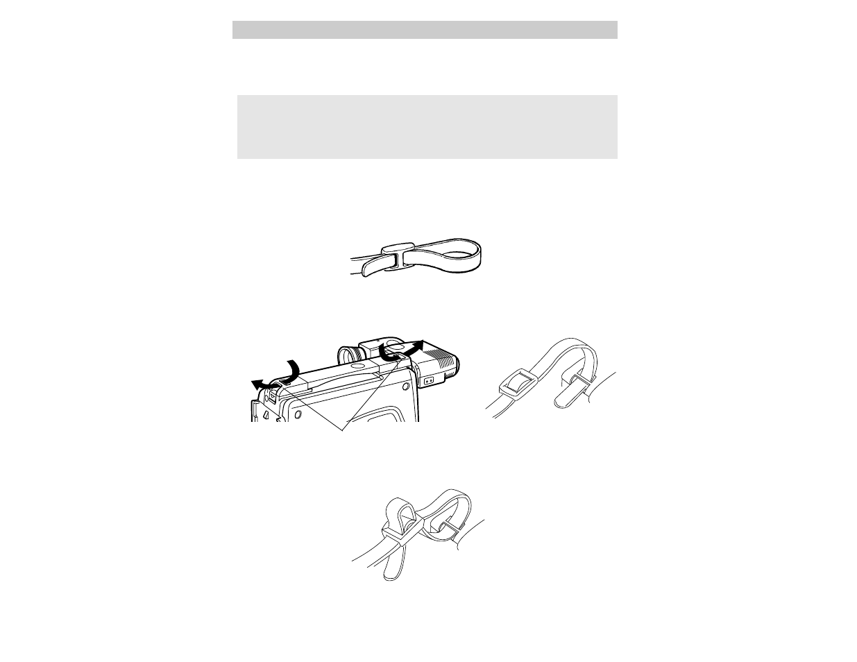 Attaching the shoulder strap | RCA CC417 User Manual | Page 44 / 64