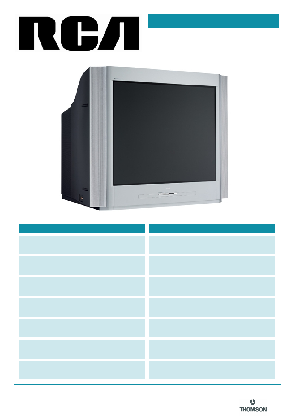 RCA D32F750T User Manual | 2 pages