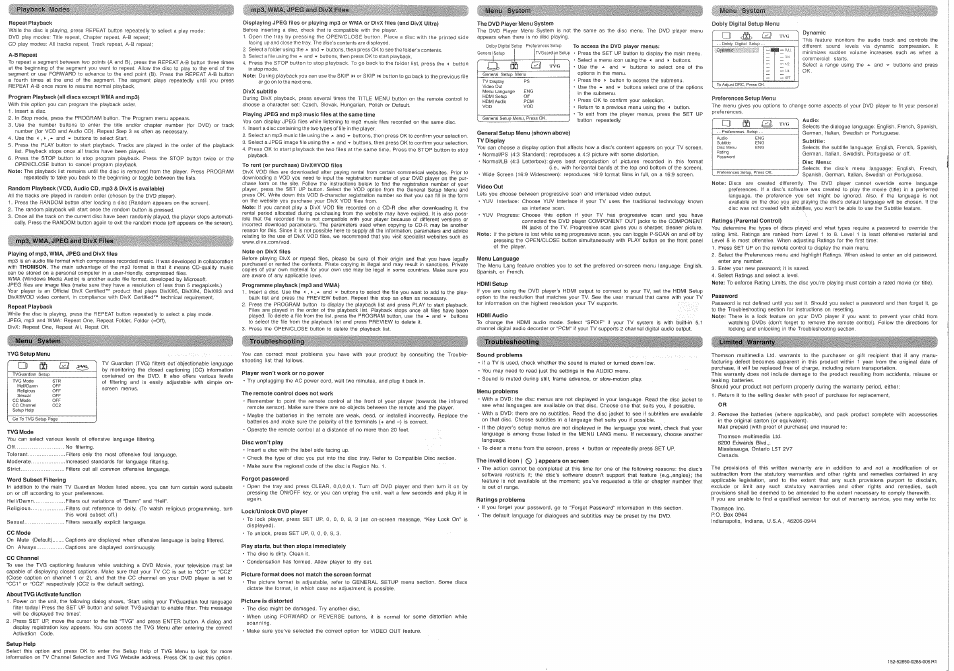 RCA DRC285 User Manual | Page 2 / 2