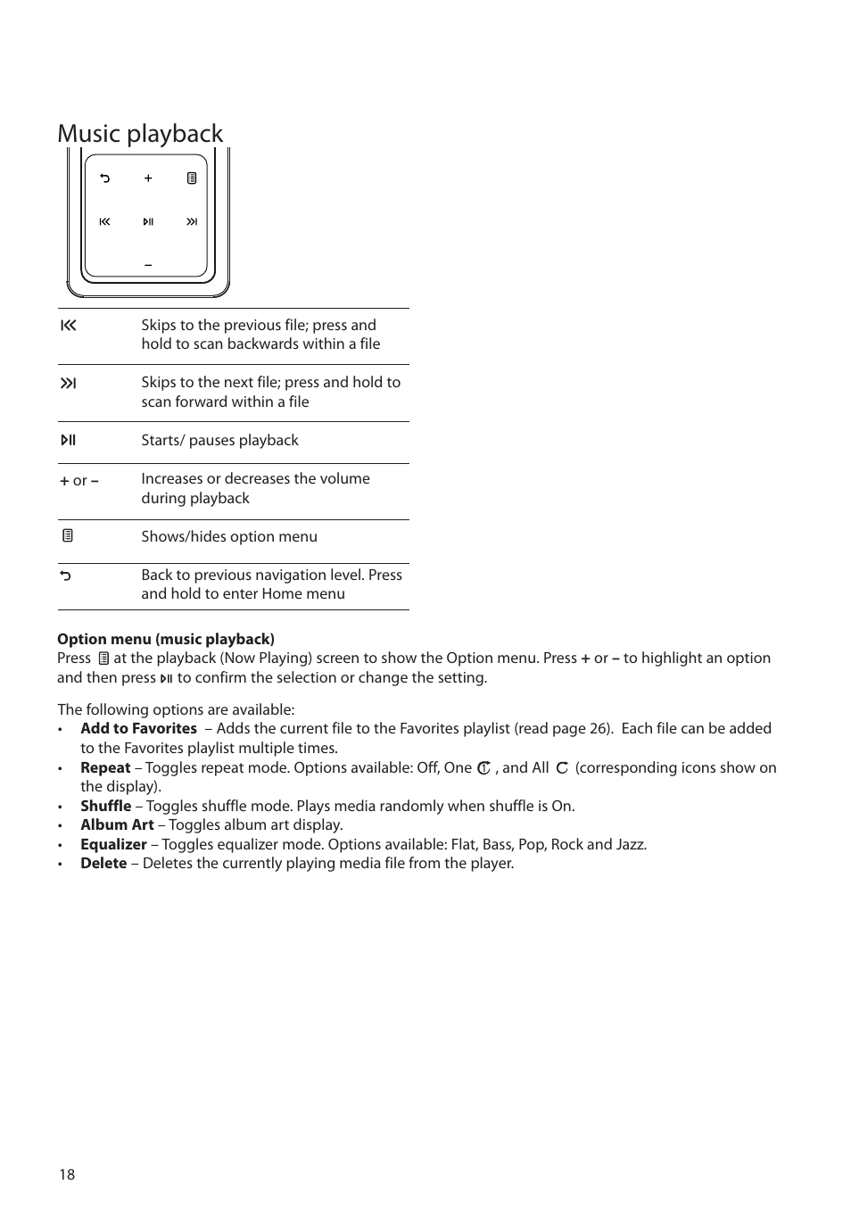 Music playback | RCA M48 User Manual | Page 19 / 39