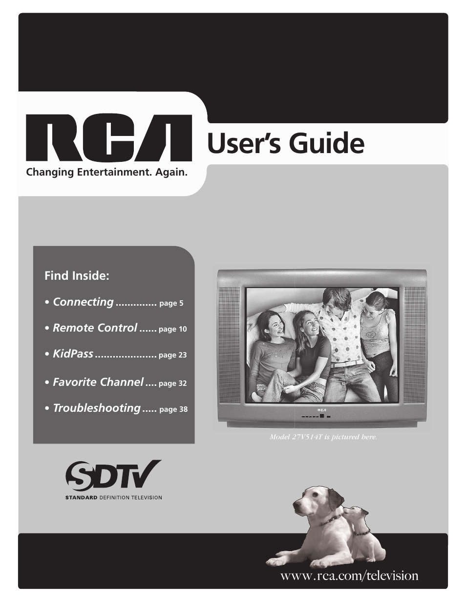 RCA SDTV 27V514T User Manual | 48 pages