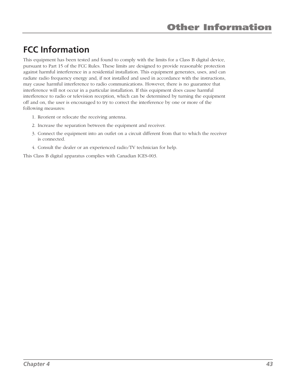 Other information fcc information | RCA SDTV 27V514T User Manual | Page 45 / 48