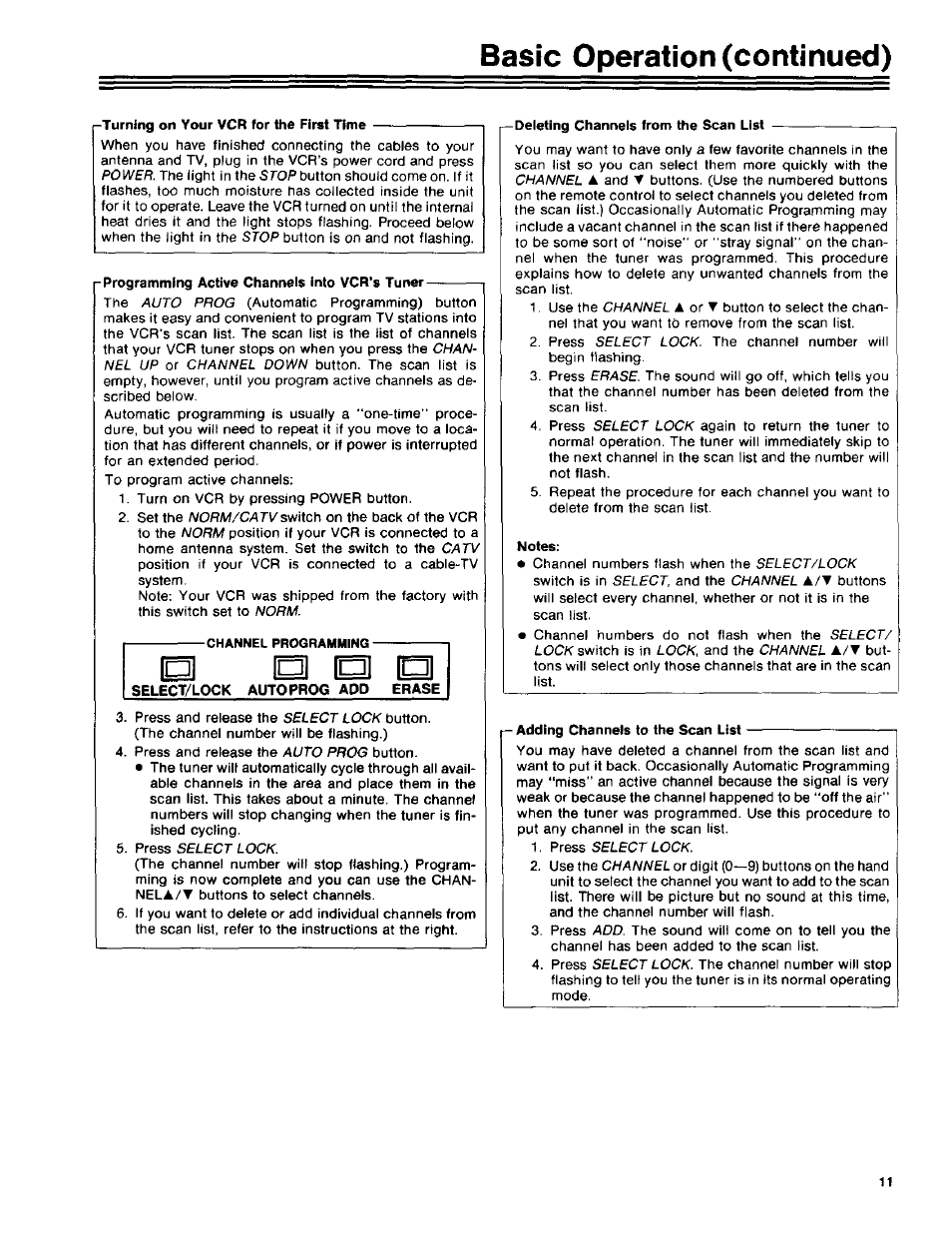 Basic operation (continued) | RCA 390 User Manual | Page 13 / 30