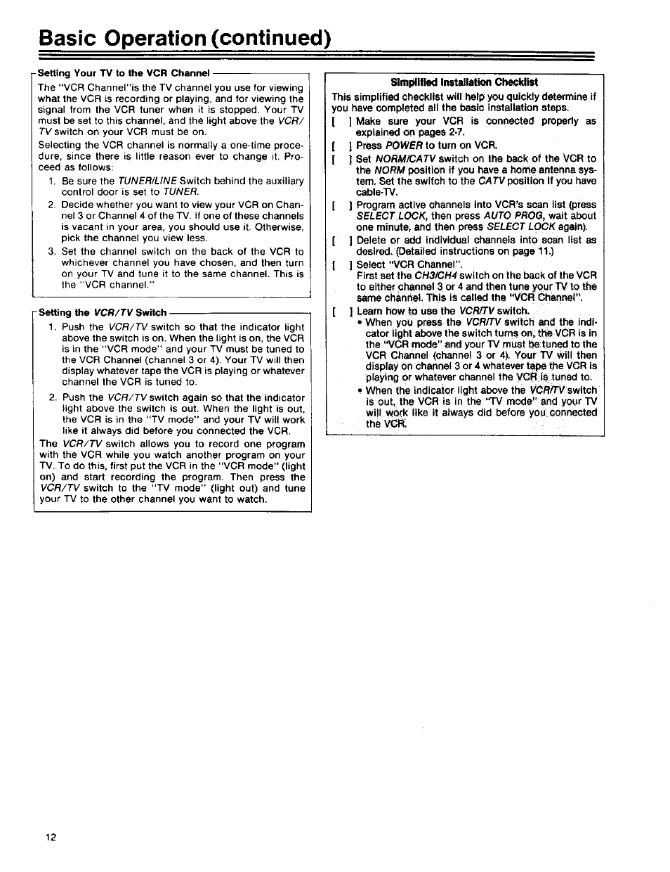 Basic operation (continued) | RCA 390 User Manual | Page 14 / 30