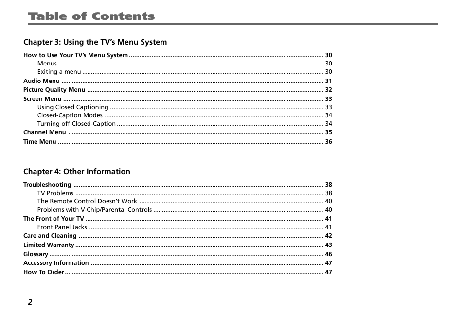 RCA F19431 User Manual | Page 4 / 52