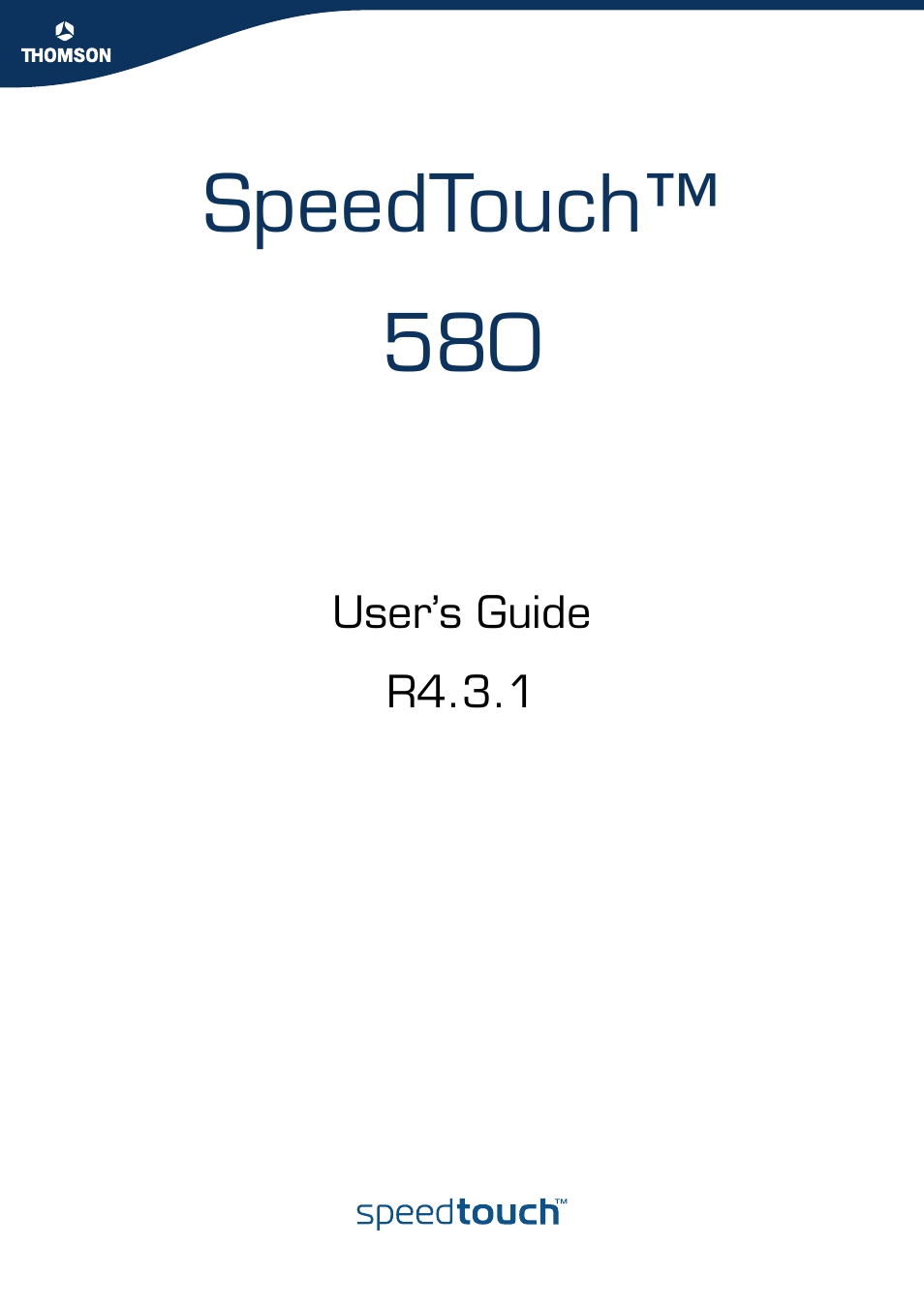 Speedtouch™ 580 | RCA TM580 User Manual | Page 3 / 126