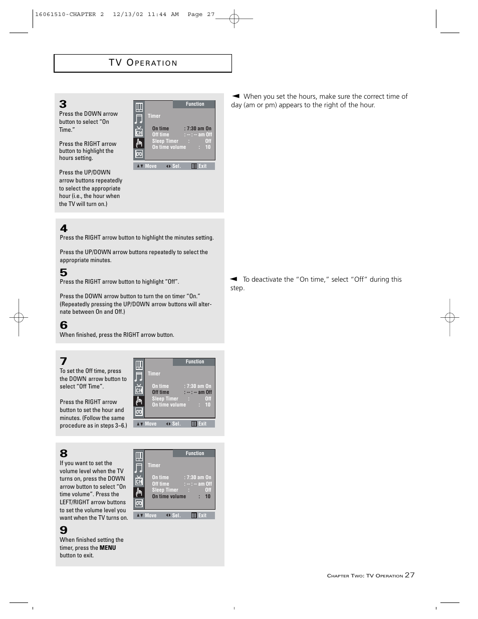 T v o | RCA B27TF685 User Manual | Page 29 / 76