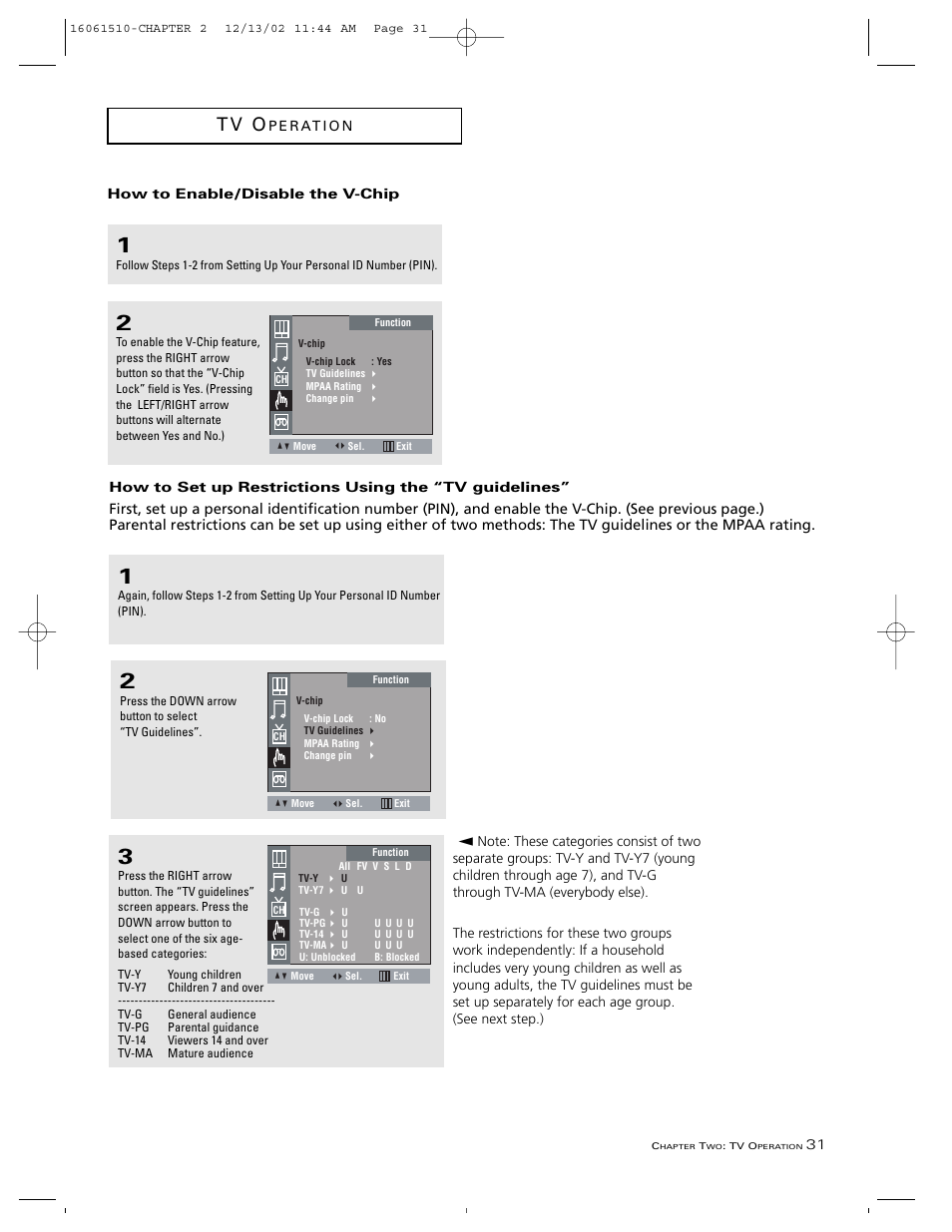 T v o | RCA B27TF685 User Manual | Page 33 / 76