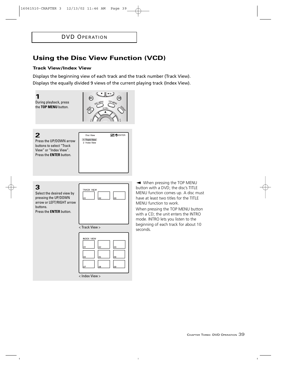 Using the disc view function (vcd), D v d o | RCA B27TF685 User Manual | Page 41 / 76