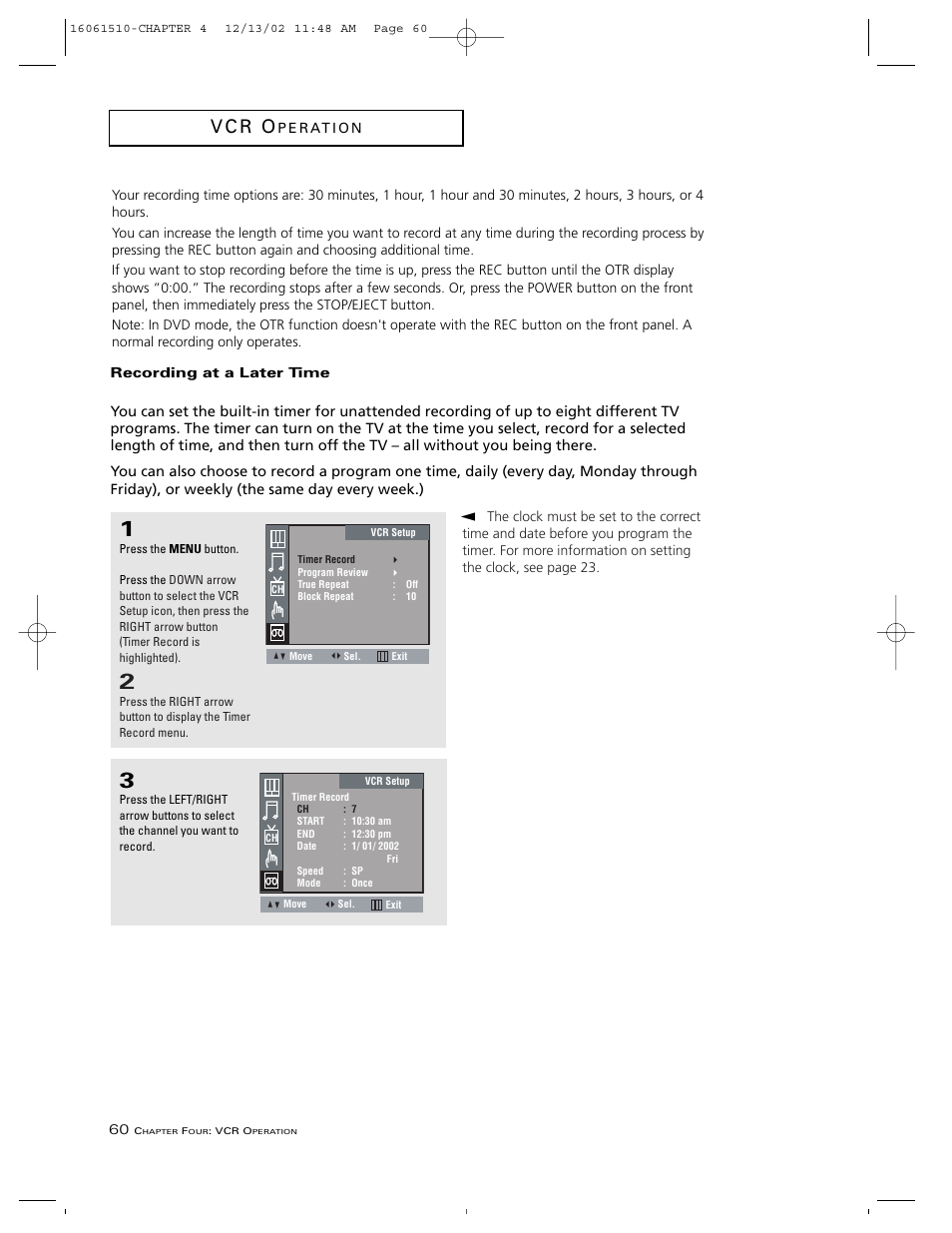 V c r o | RCA B27TF685 User Manual | Page 62 / 76