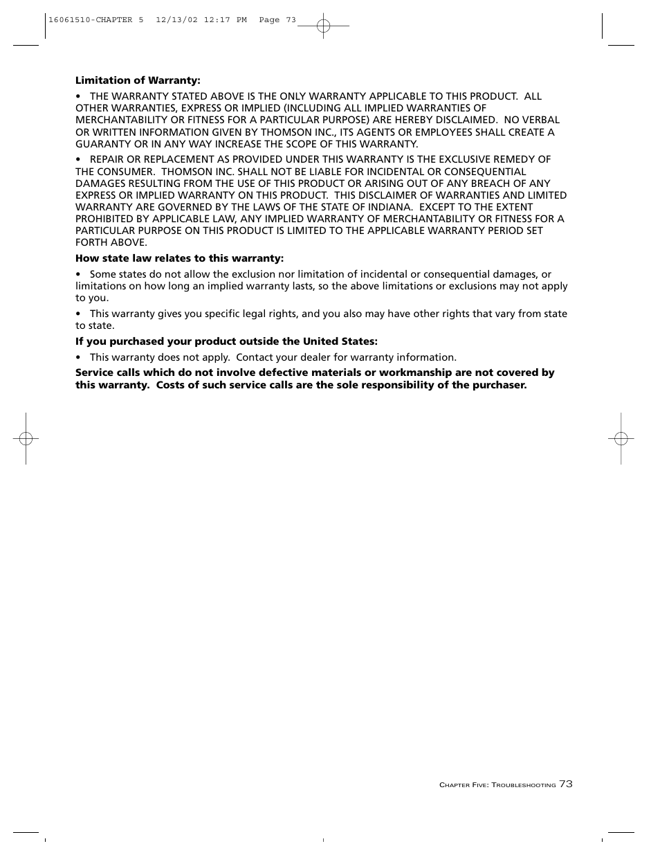 RCA B27TF685 User Manual | Page 75 / 76
