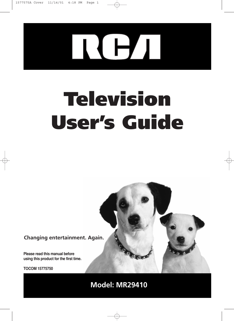 RCA MR29410 User Manual | 27 pages