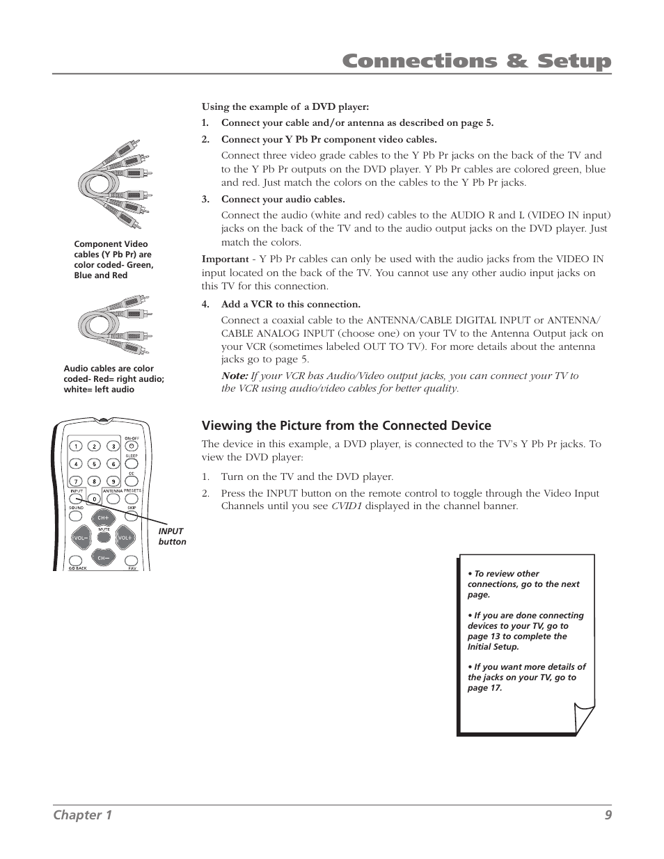 Connections & setup | RCA 27F534T User Manual | Page 11 / 48