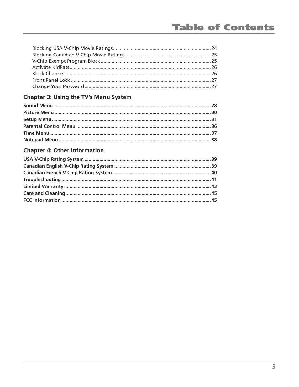 RCA 27F534T User Manual | Page 5 / 48