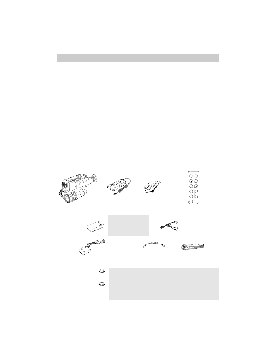 First-time operation, Unpack the camcorder and accessories | RCA Pro870  FR User Manual | Page 17 / 81