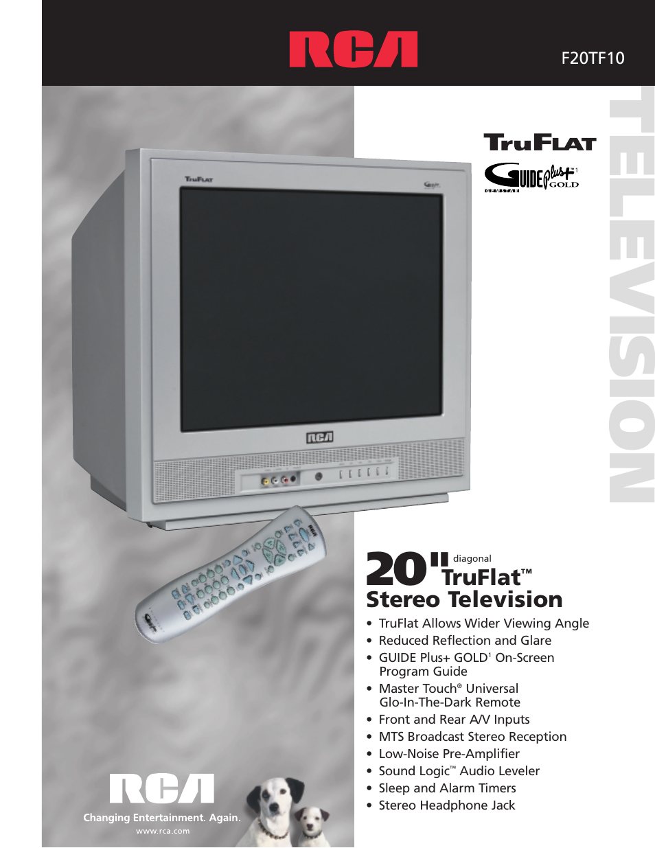 RCA TruFlat F20TF10 User Manual | 4 pages