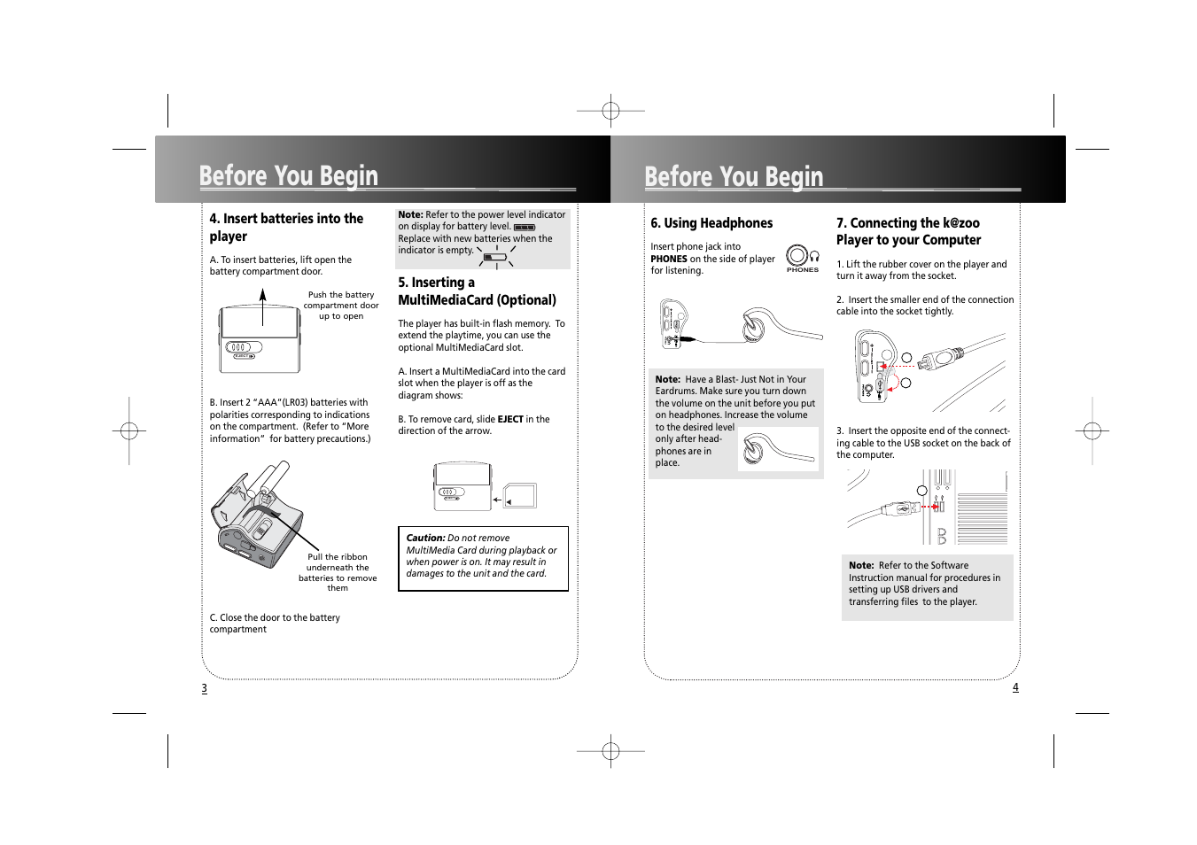 Before you begin, Eject | RCA RD1070 User Manual | Page 6 / 10