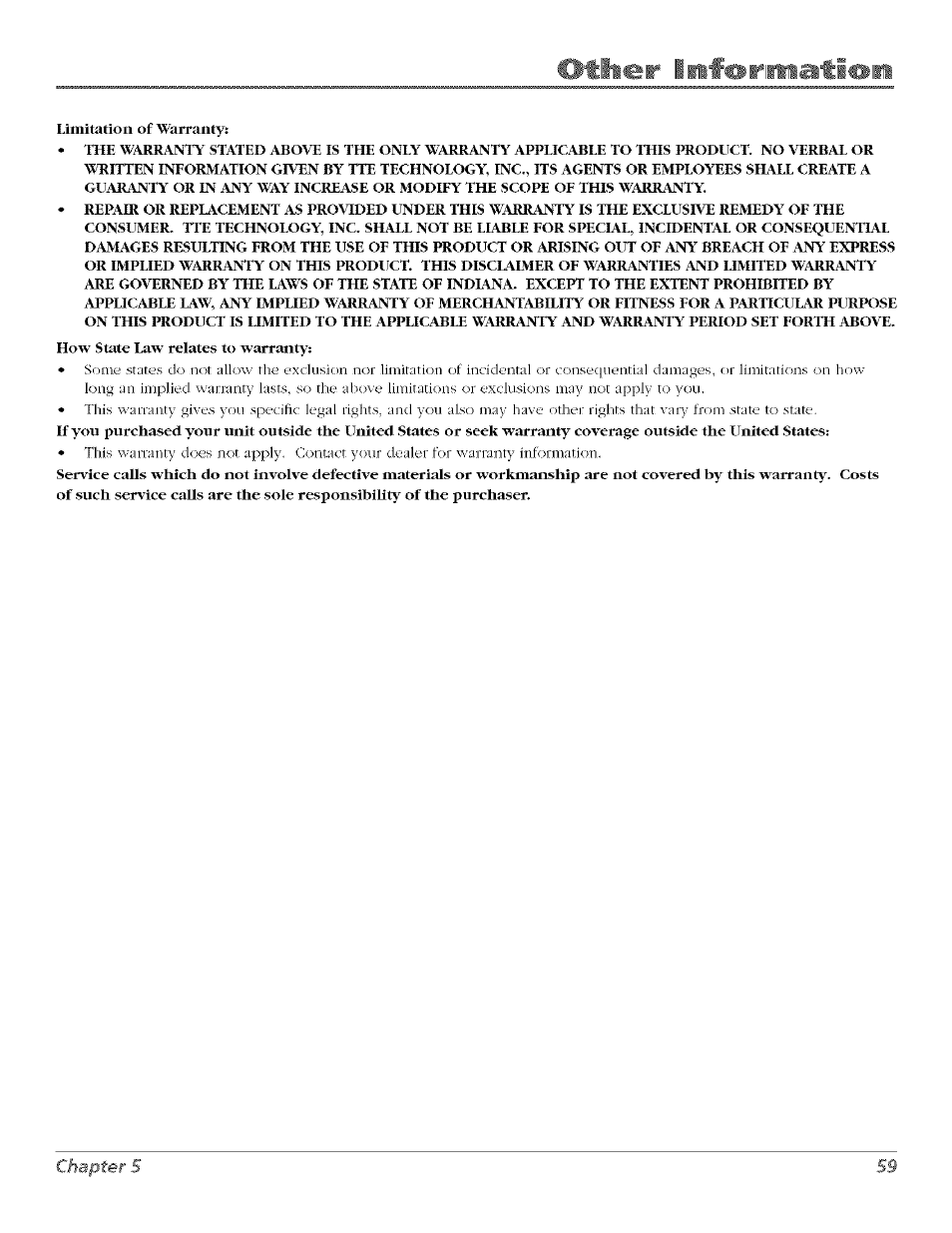 Chapter 5 | RCA Flat Panel Television User Manual | Page 59 / 64