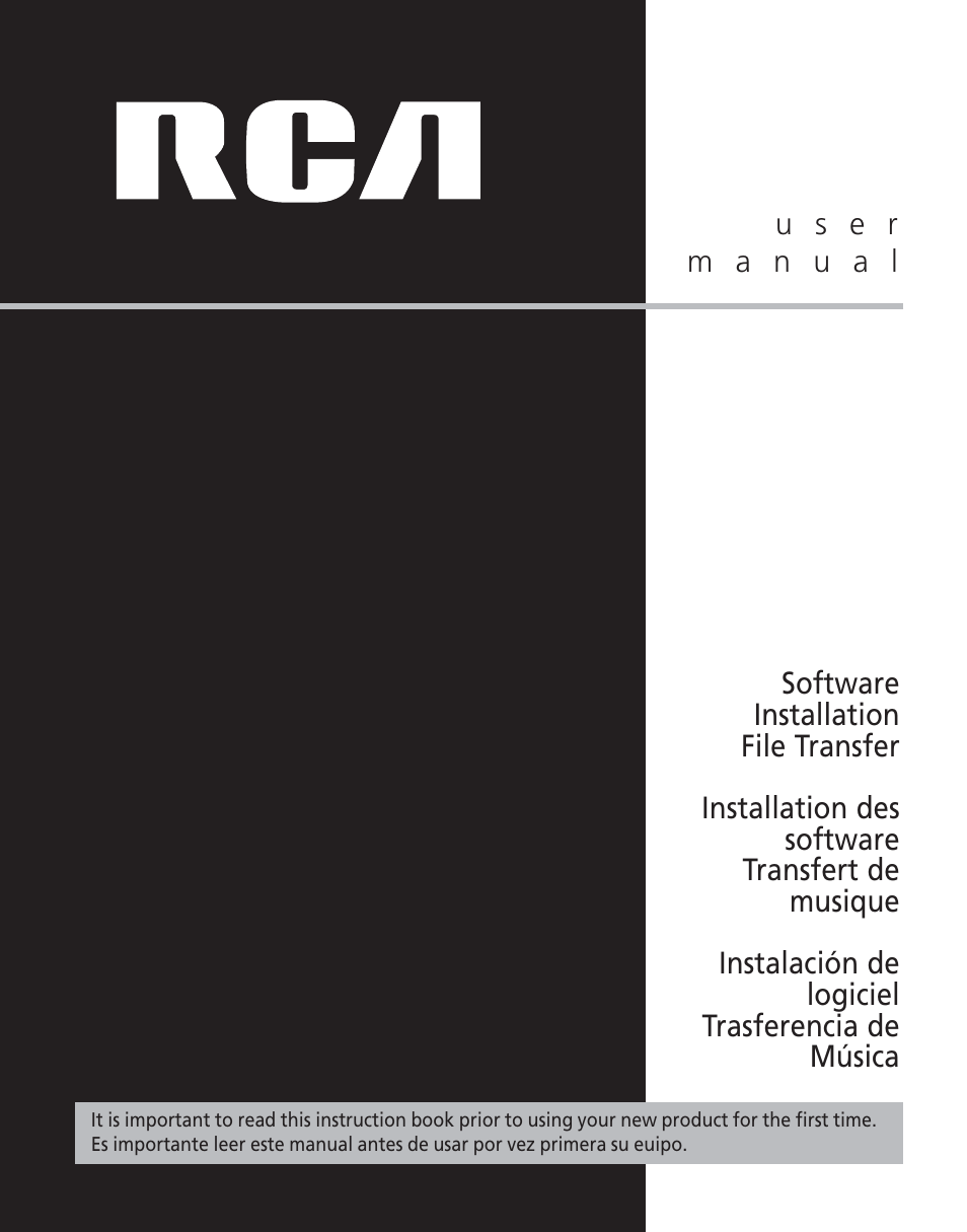 Software installation, file transfer - user manual | RCA TC1502FM User Manual | Page 29 / 48