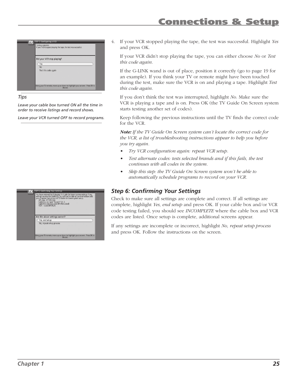 Connections & setup | RCA HD50LPW167 User Manual | Page 27 / 96