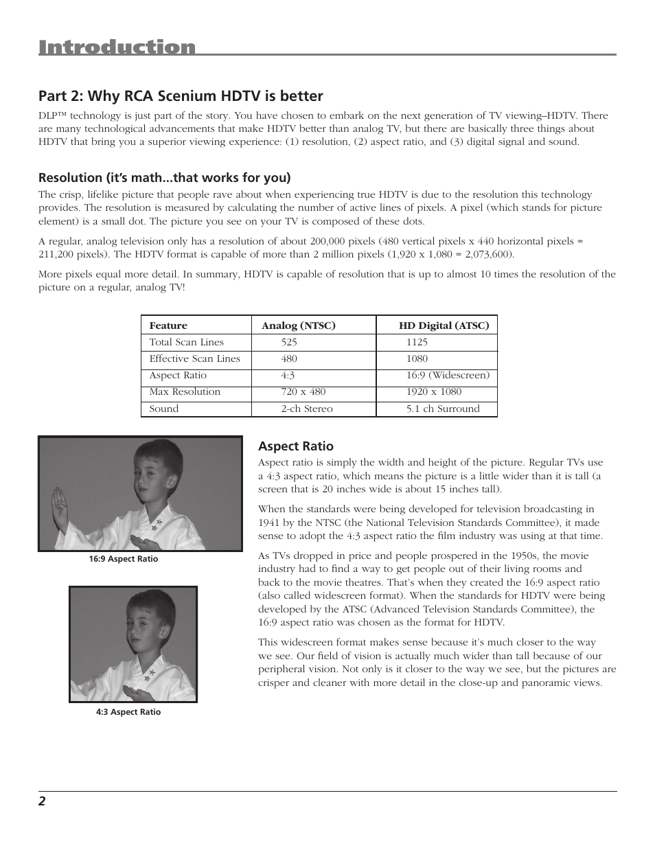 Introduction, Part 2: why rca scenium hdtv is better | RCA HD50LPW167 User Manual | Page 4 / 96