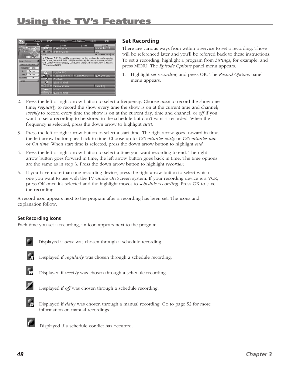 Using the tv’s features | RCA HD50LPW167 User Manual | Page 50 / 96