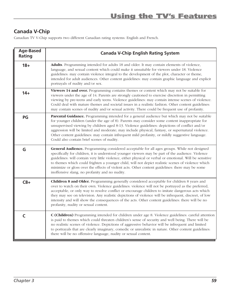 Using the tv’s features | RCA HD50LPW167 User Manual | Page 61 / 96