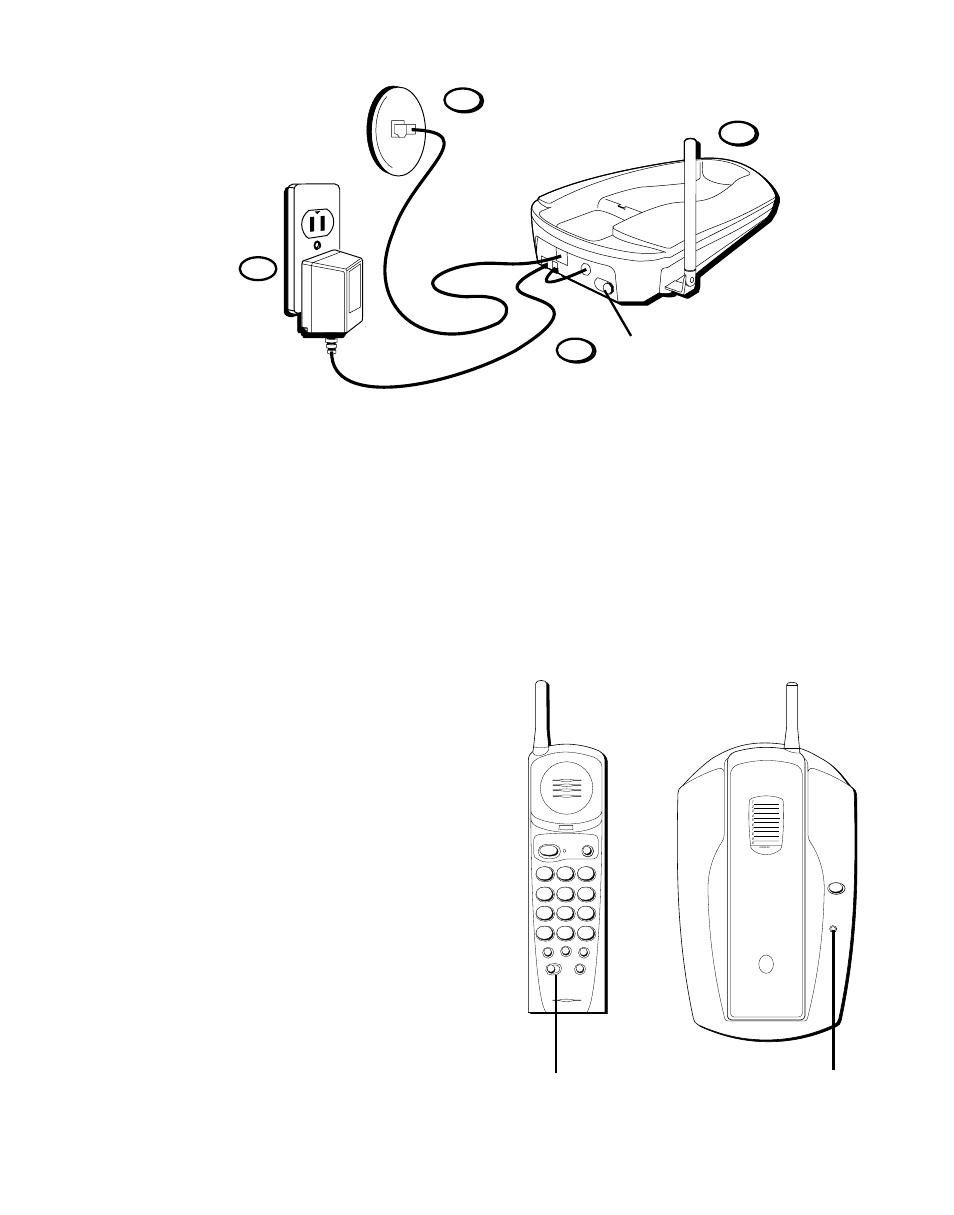 Esktop, Nstallation, Tone/pulse switch | Ringer switch charge/in use light | RCA 2-9750/2-9763 User Manual | Page 5 / 18