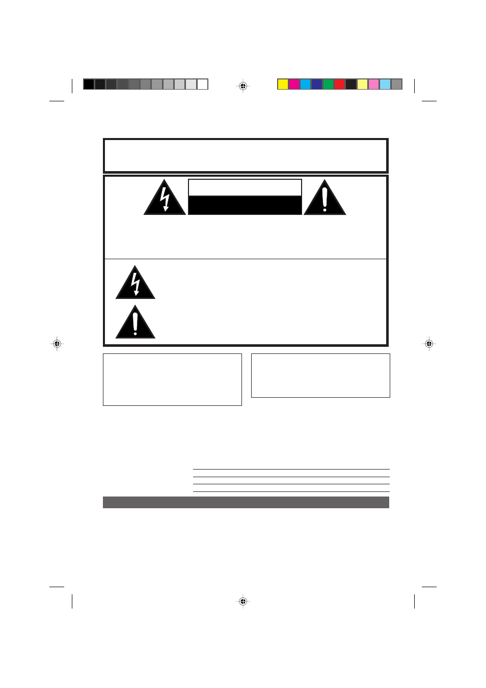 Important information, Important safety information, Caution | Warning | RCA ProV714 User Manual | Page 2 / 40