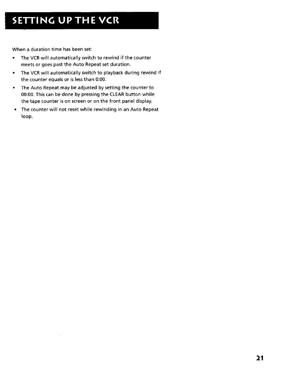 Settinc up the vcr | RCA VR634HF User Manual | Page 23 / 80