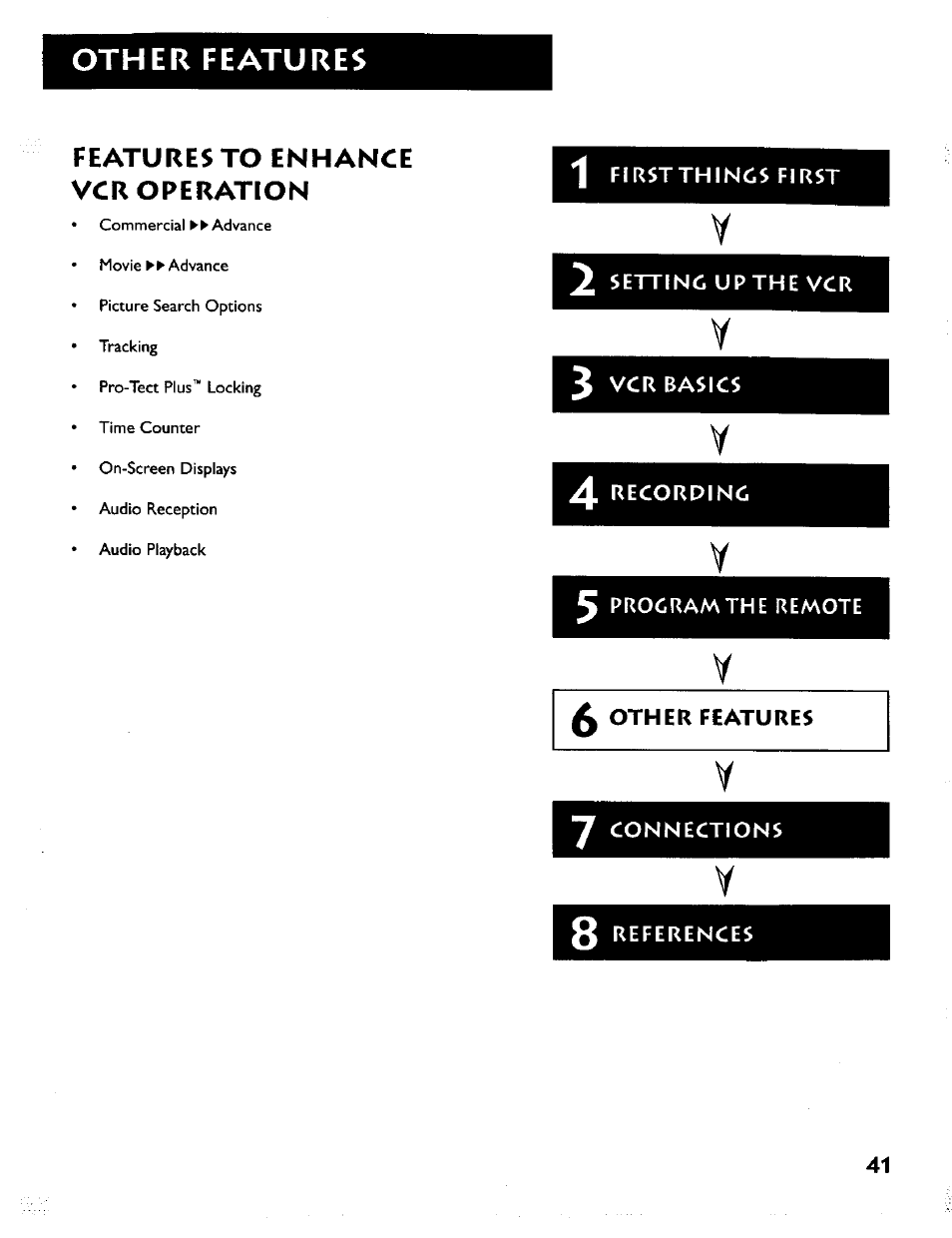 Other features | RCA VR634HF User Manual | Page 43 / 80