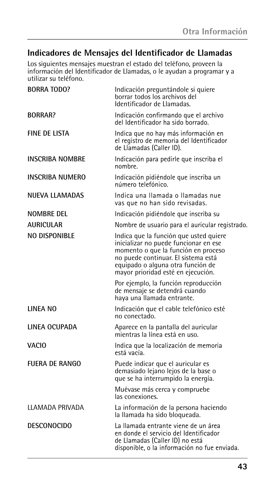 Otra información | RCA DECT 00023265 User Manual | Page 93 / 100