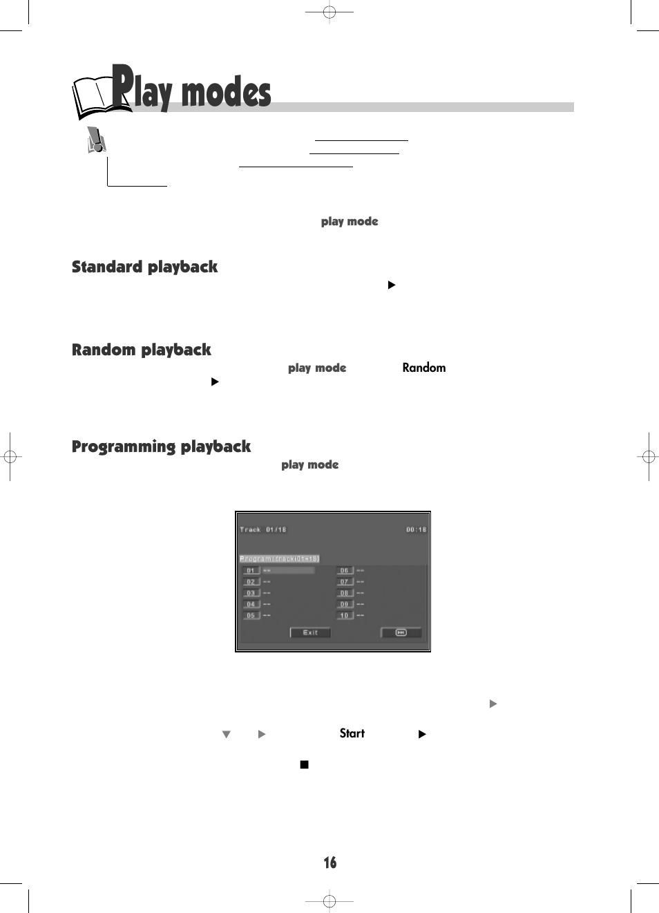 Lay modes | RCA DRC600N User Manual | Page 18 / 30