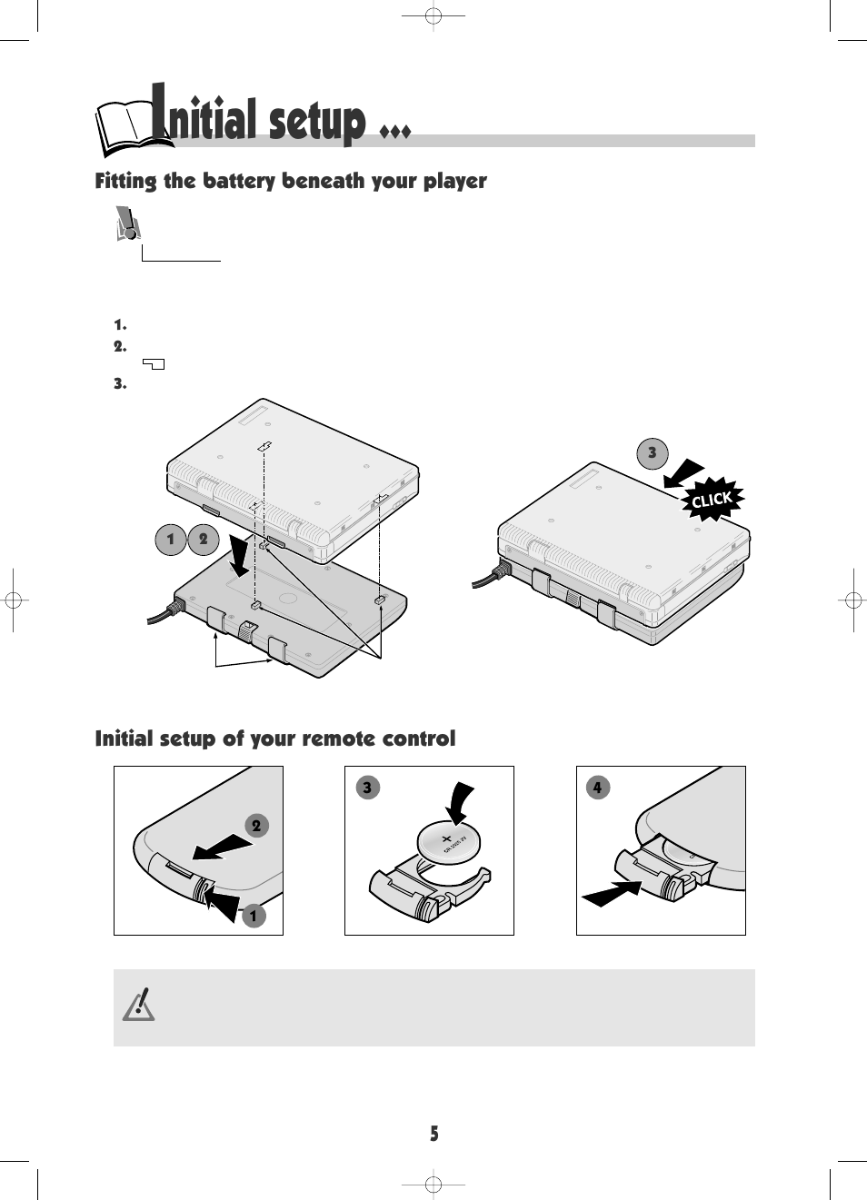 Nitial setup | RCA DRC600N User Manual | Page 7 / 30