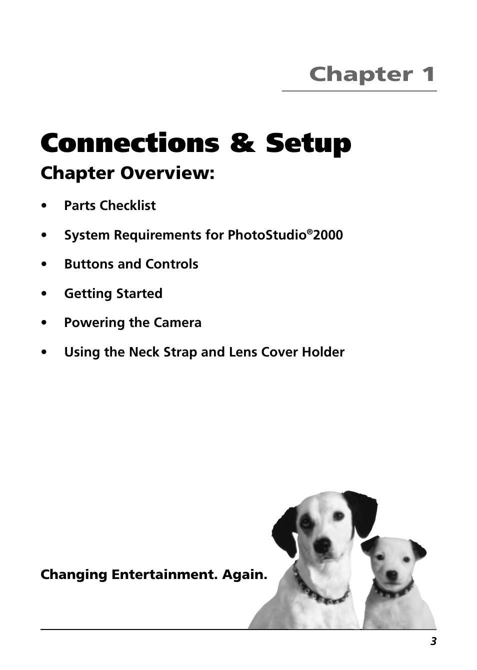 Connections & setup, Chapter 1, Chapter overview | RCA CDS6300 User Manual | Page 5 / 60