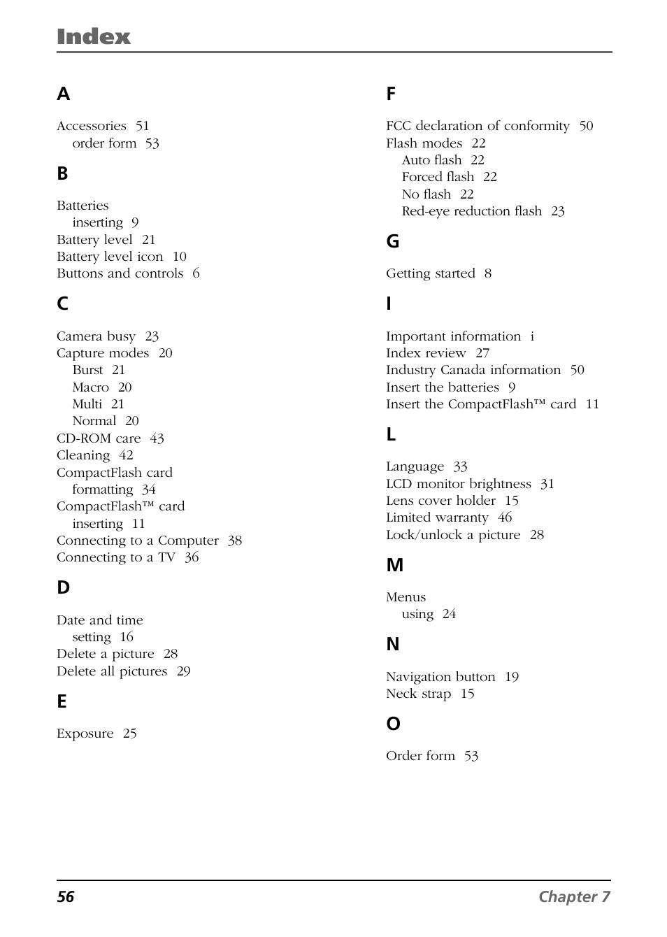 Index | RCA CDS6300 User Manual | Page 58 / 60