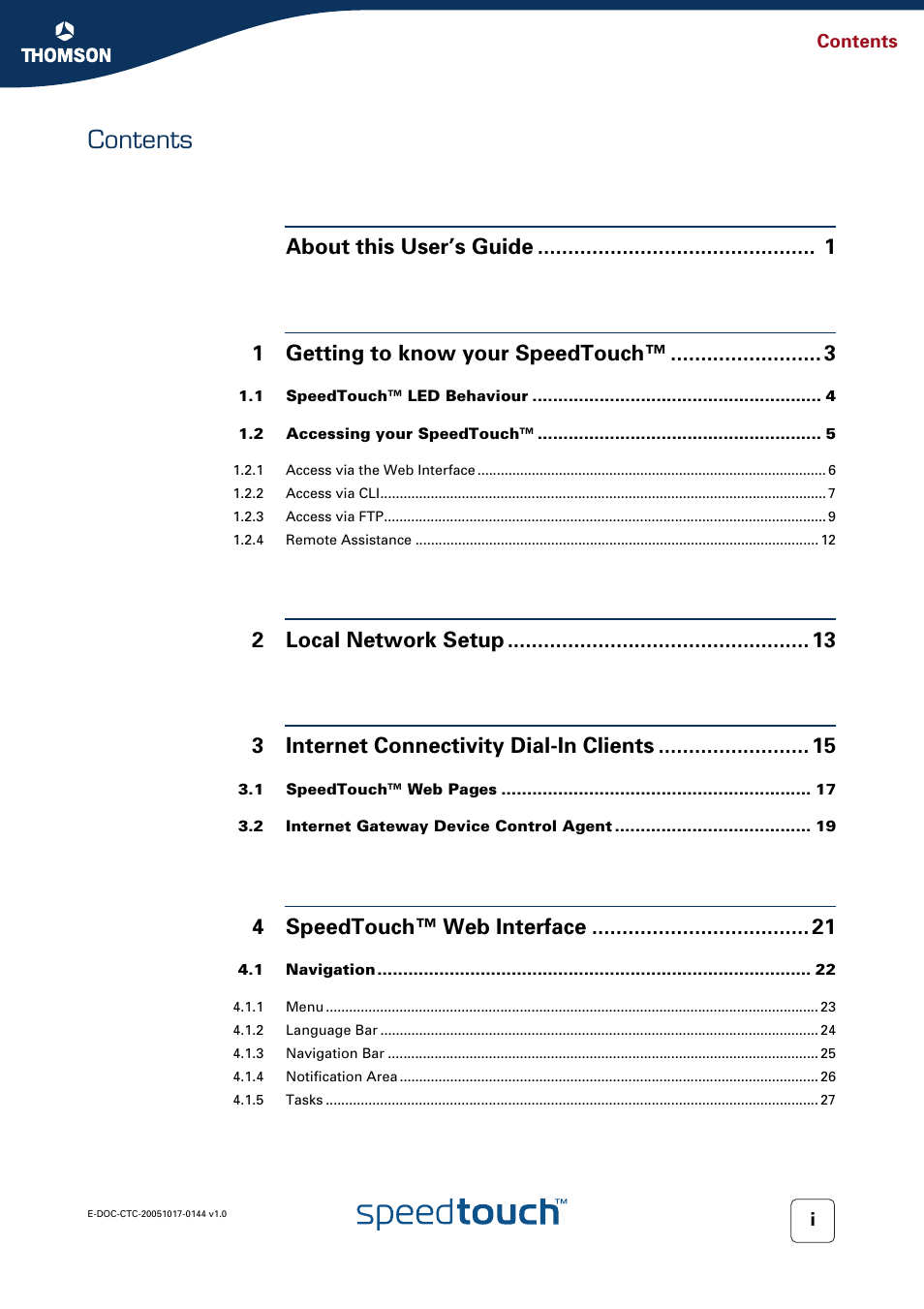 RCA SpeedTouch 546 User Manual | Page 5 / 92