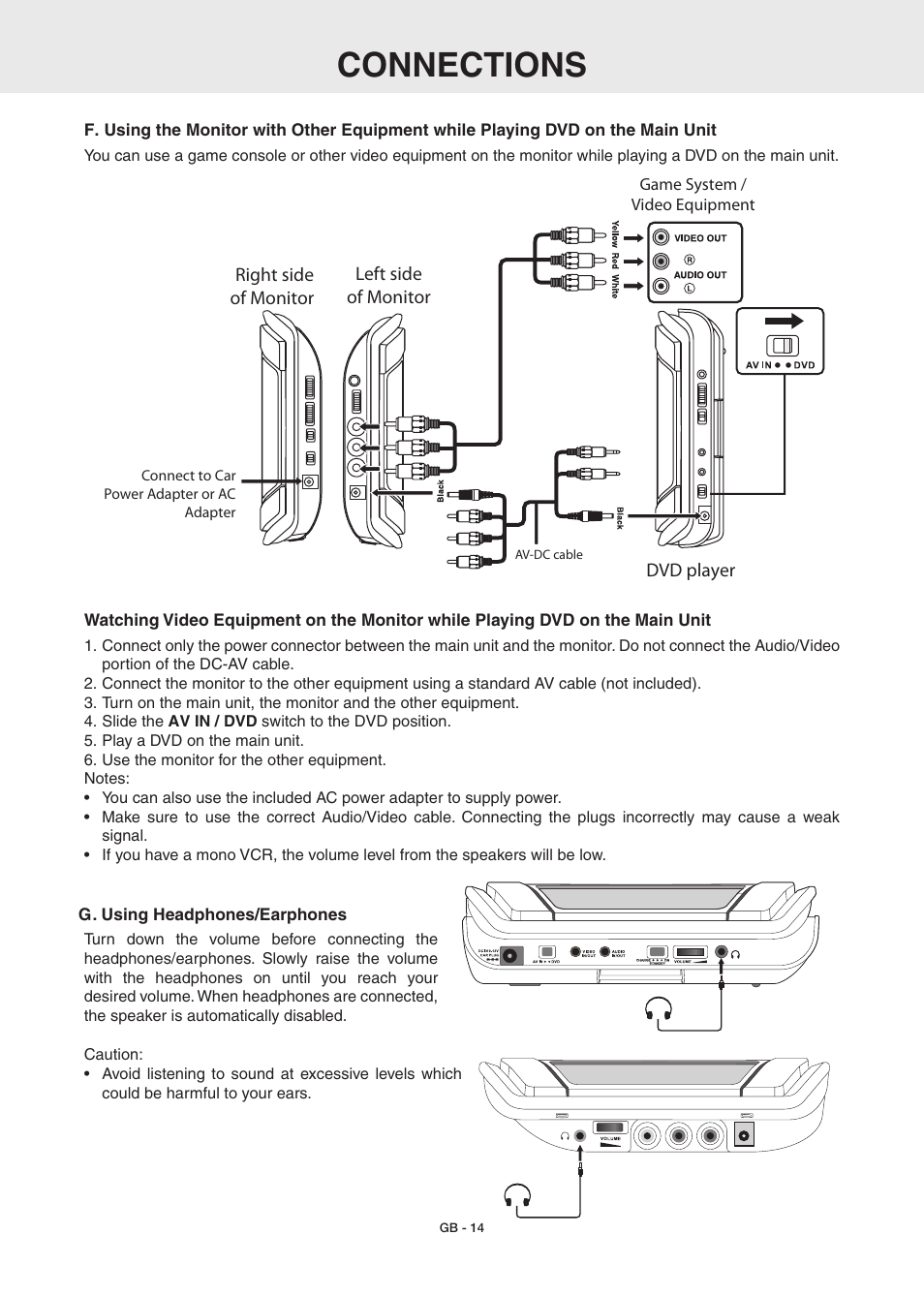 Connections | RCA DRC6389T User Manual | Page 16 / 28
