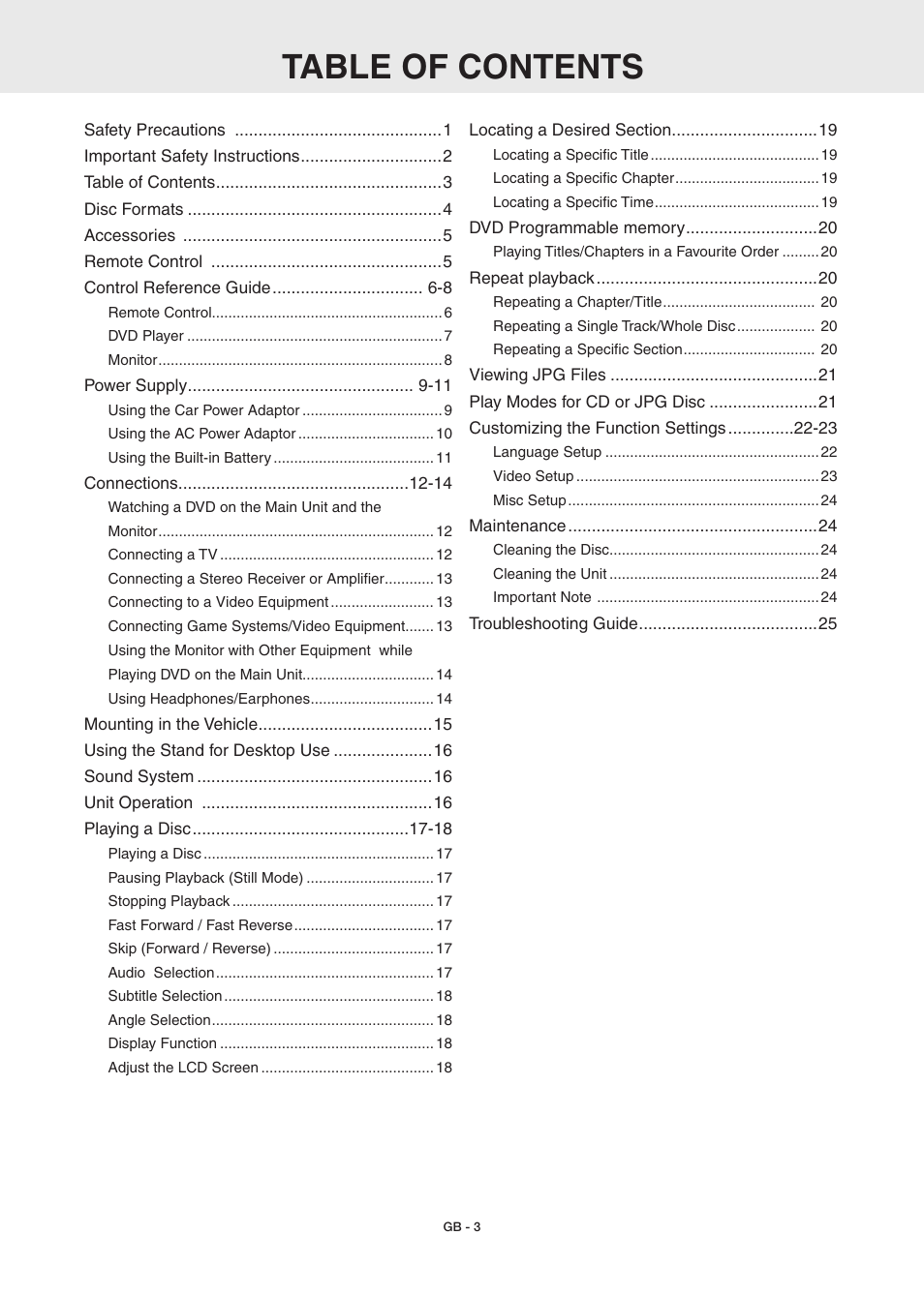 RCA DRC6389T User Manual | Page 5 / 28