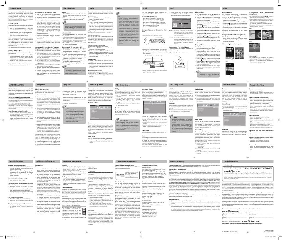 Dvd+rewritable | RCA STS8615i User Manual | Page 2 / 2