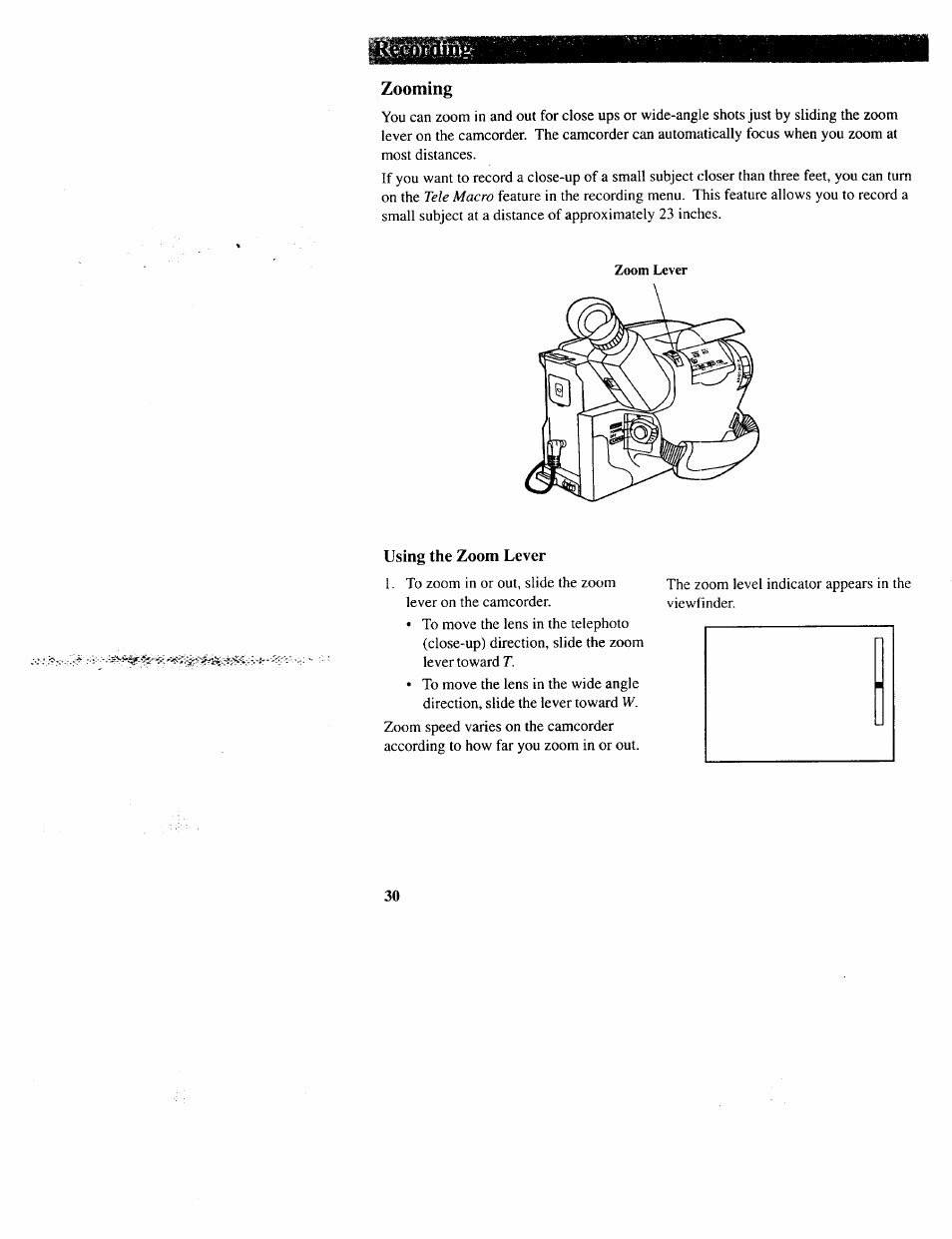 Zooming | RCA CC643 User Manual | Page 29 / 85