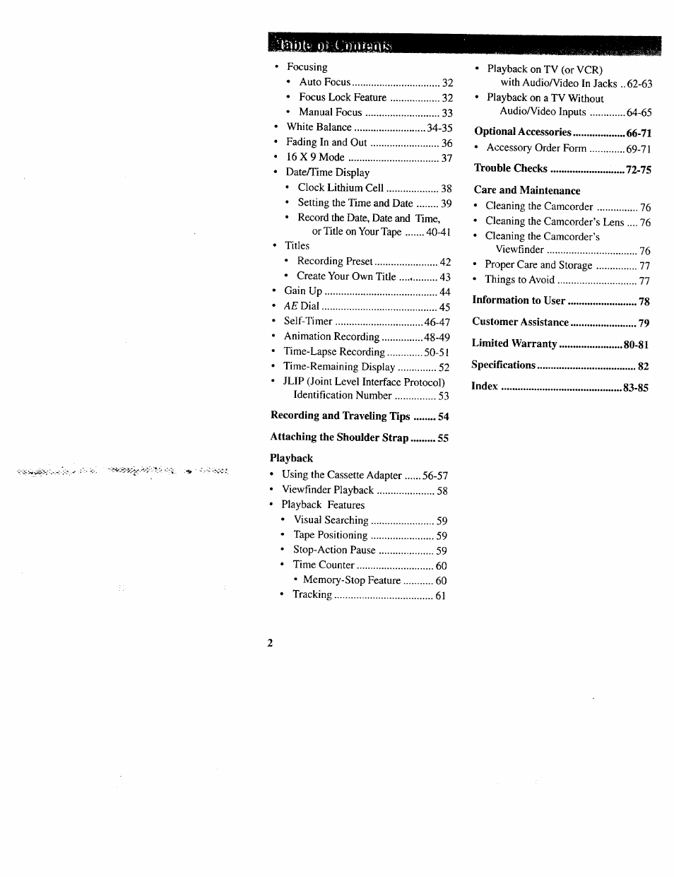 RCA CC643 User Manual | Page 4 / 85