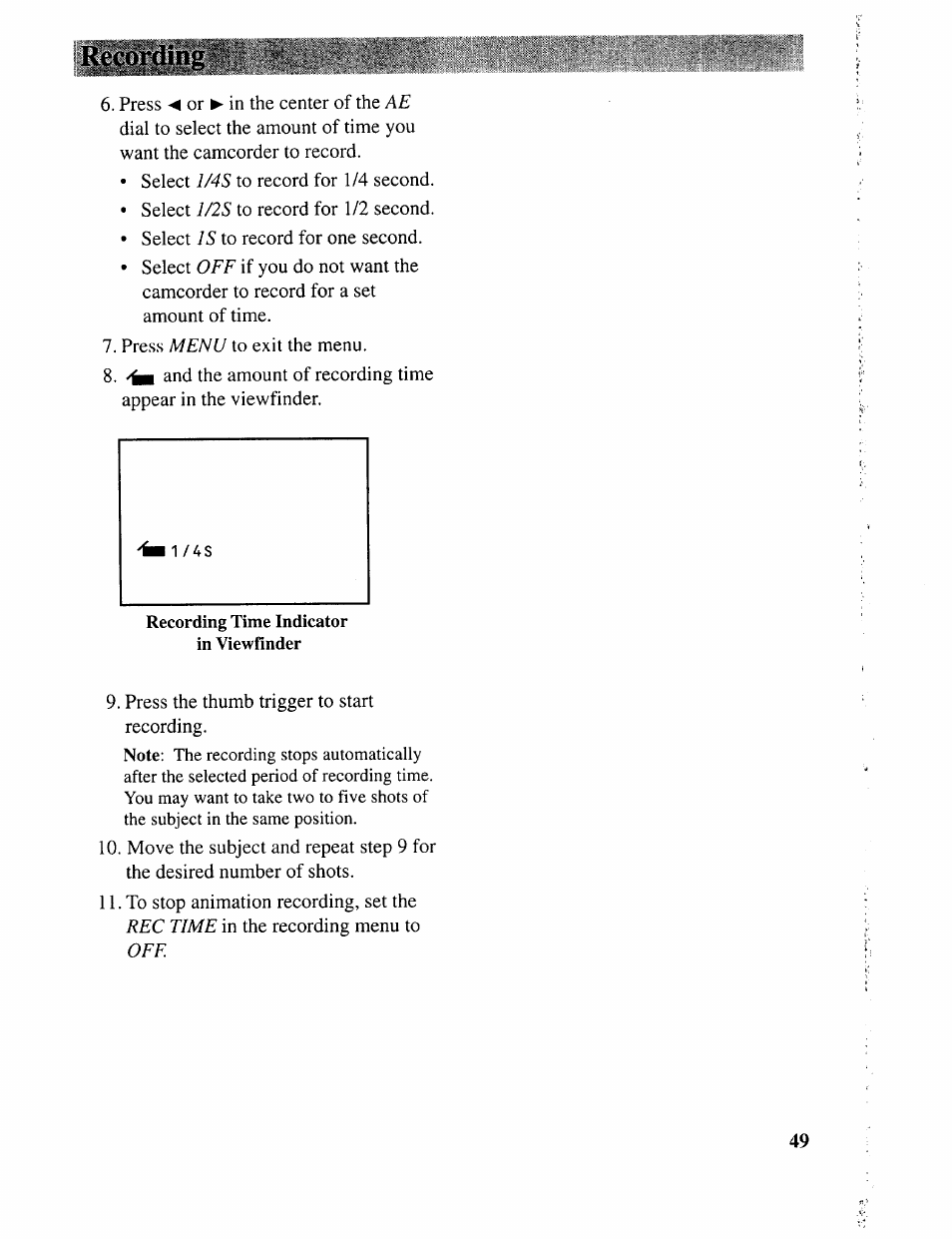 Recording | RCA CC643 User Manual | Page 48 / 85