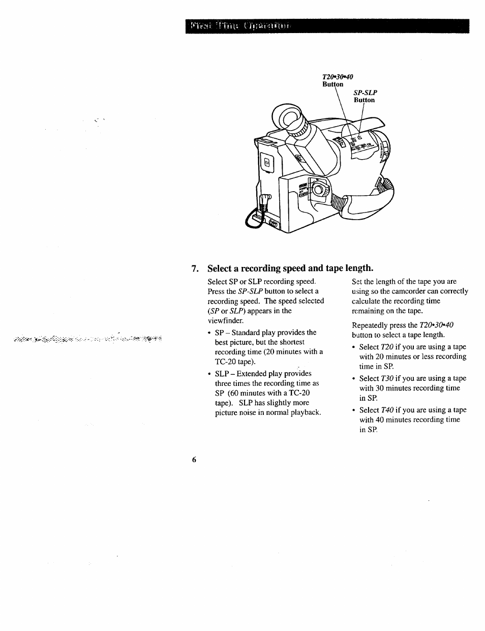 Select a recording speed and | RCA CC643 User Manual | Page 8 / 85