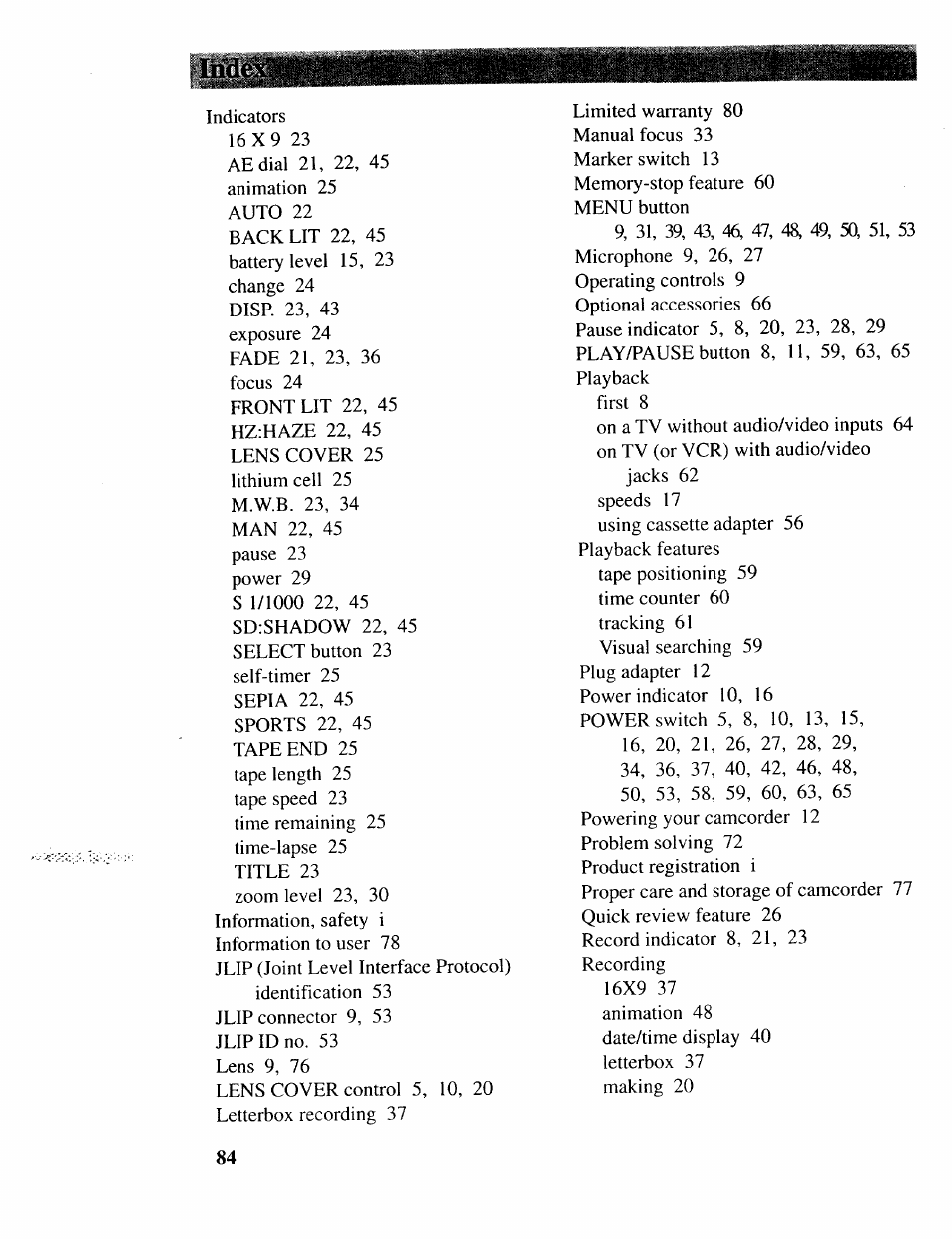 RCA CC643 User Manual | Page 83 / 85