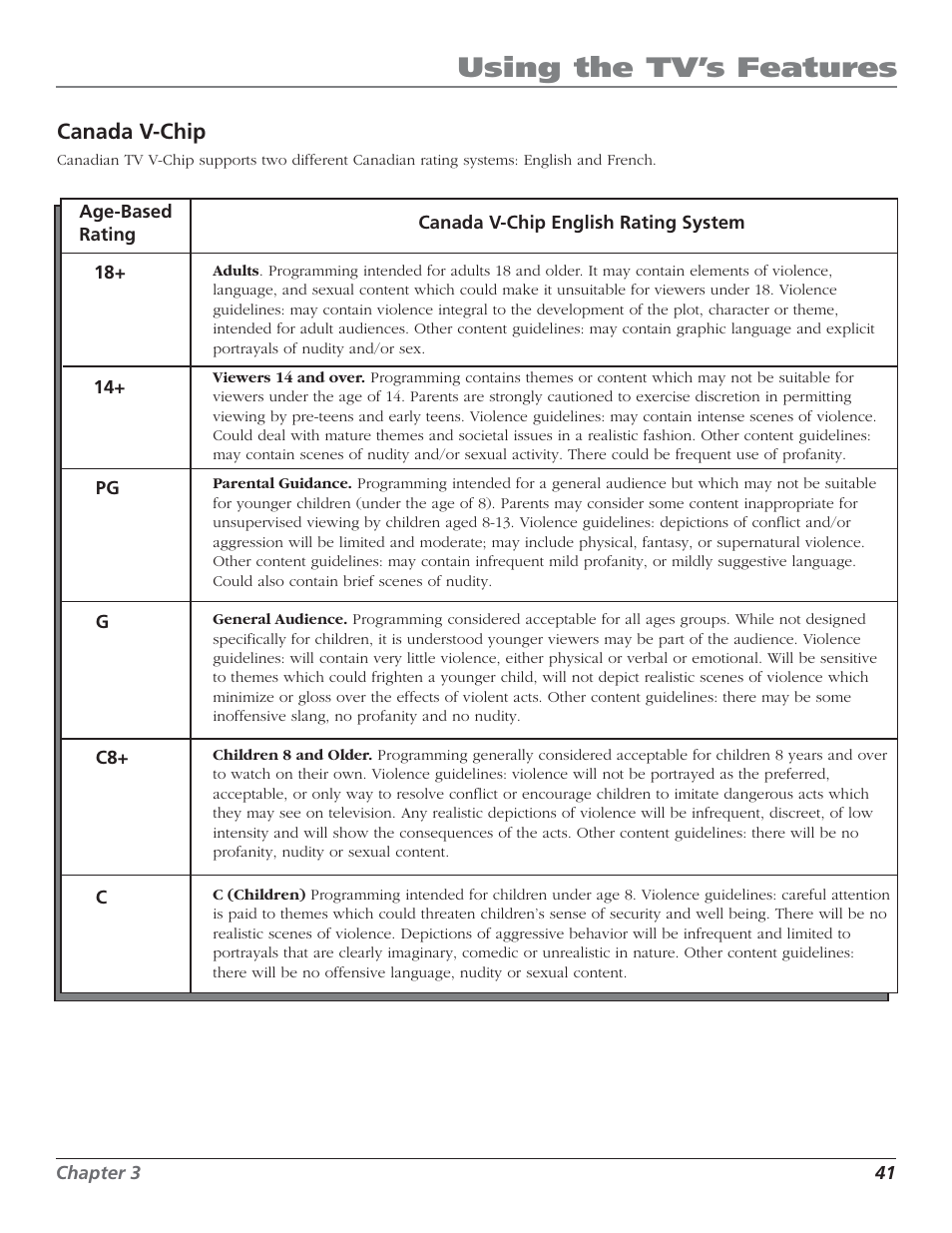 Using the tv’s features | RCA HD50LPW52 User Manual | Page 43 / 80